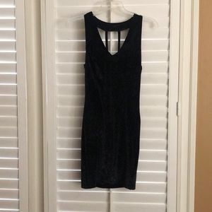 Forever 21 black velvet sparkle dress